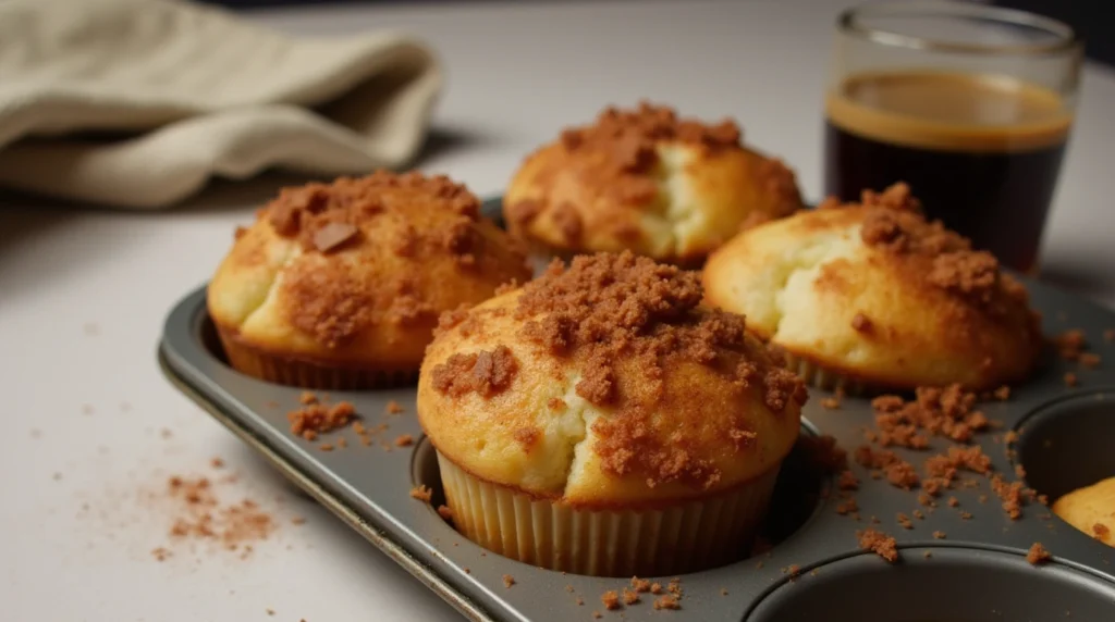 Almond Flour Coffee Cake Muffins