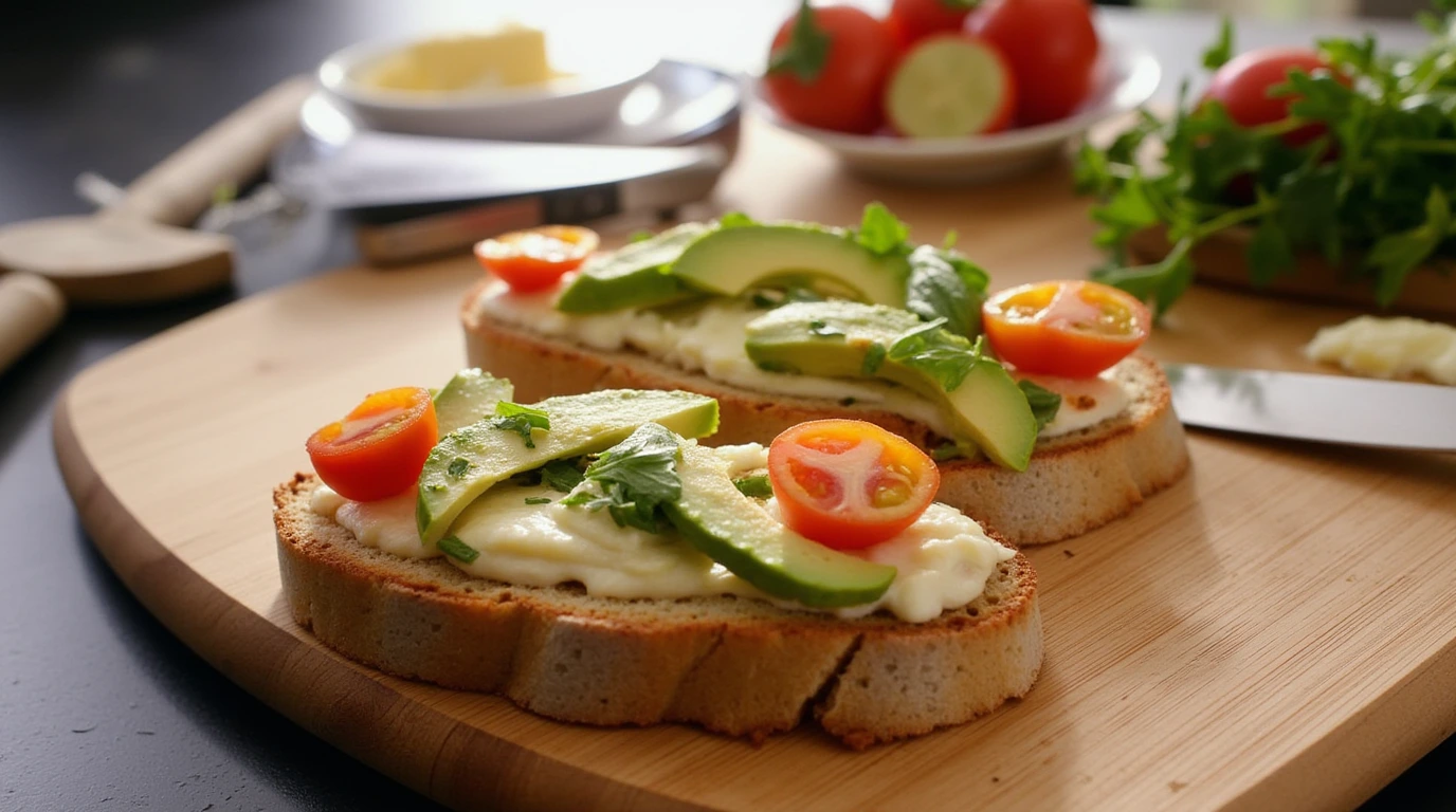 Gluten-Free Sourdough Bread with toppings