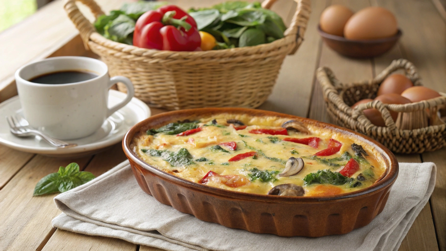 Gluten-free egg casserole without meat