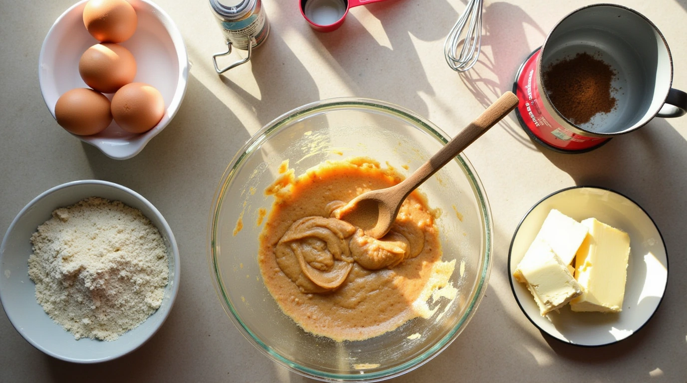 Ingredients Of Almond Flour Coffee Cake Muffins