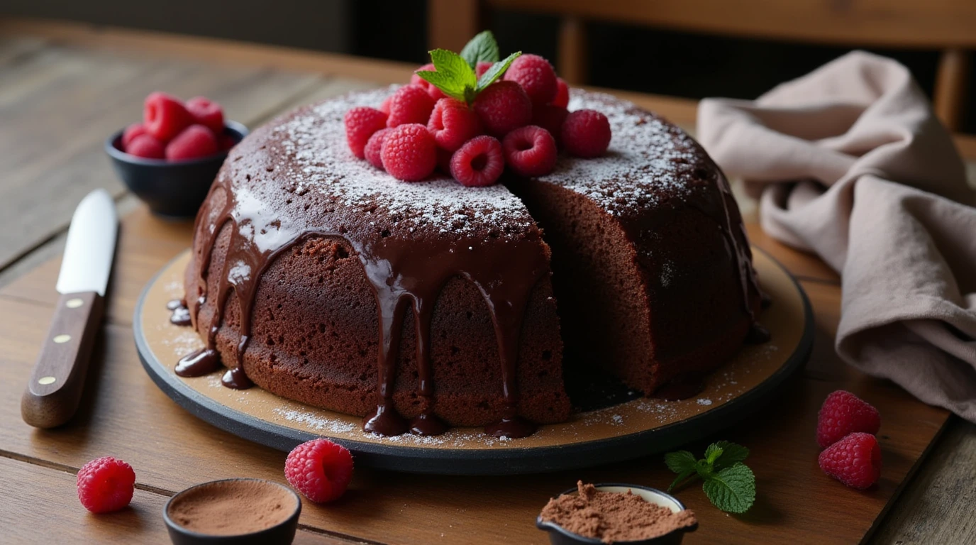 Almond flour chocolate cake