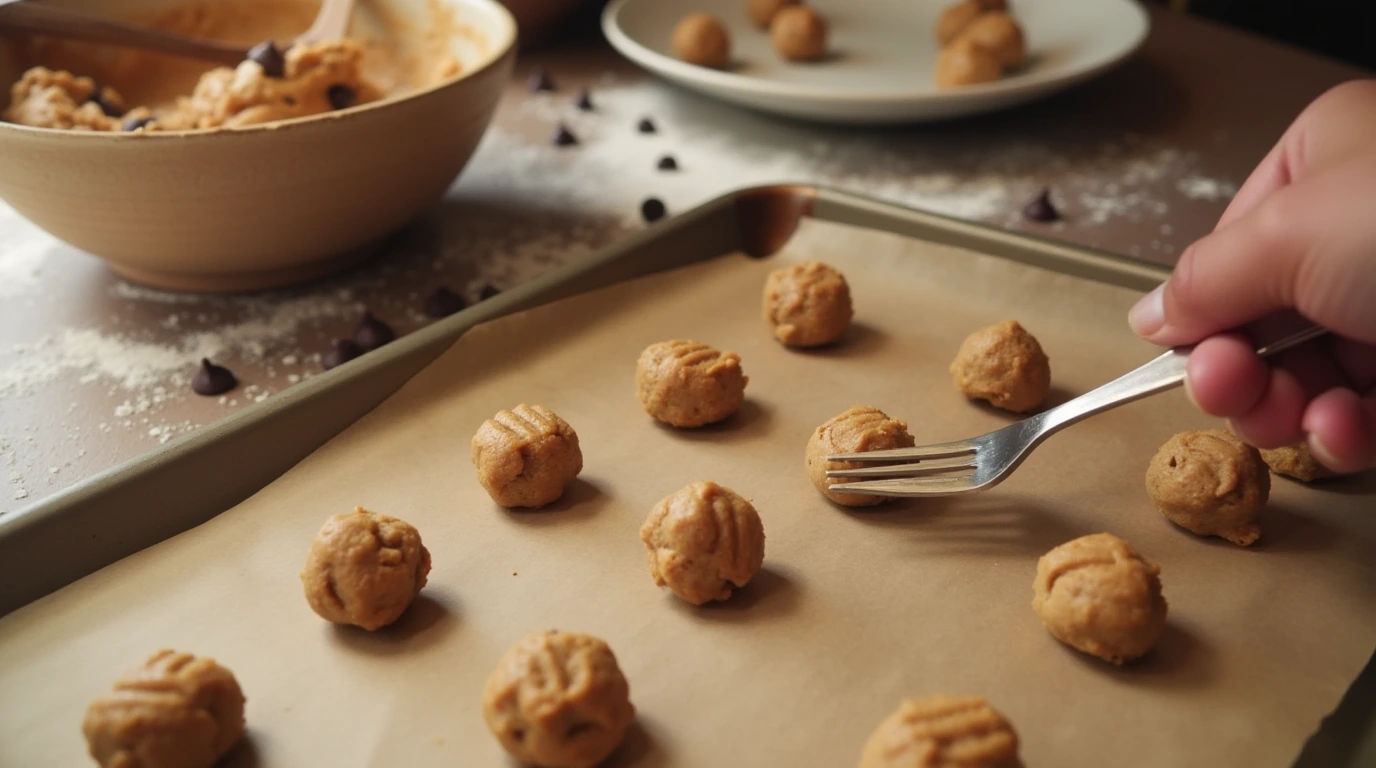 Gluten Free Peanut Butter Cookies dough- Easy Gluten Free Peanut Butter Cookies: Soft, Chewy, and Irresistible