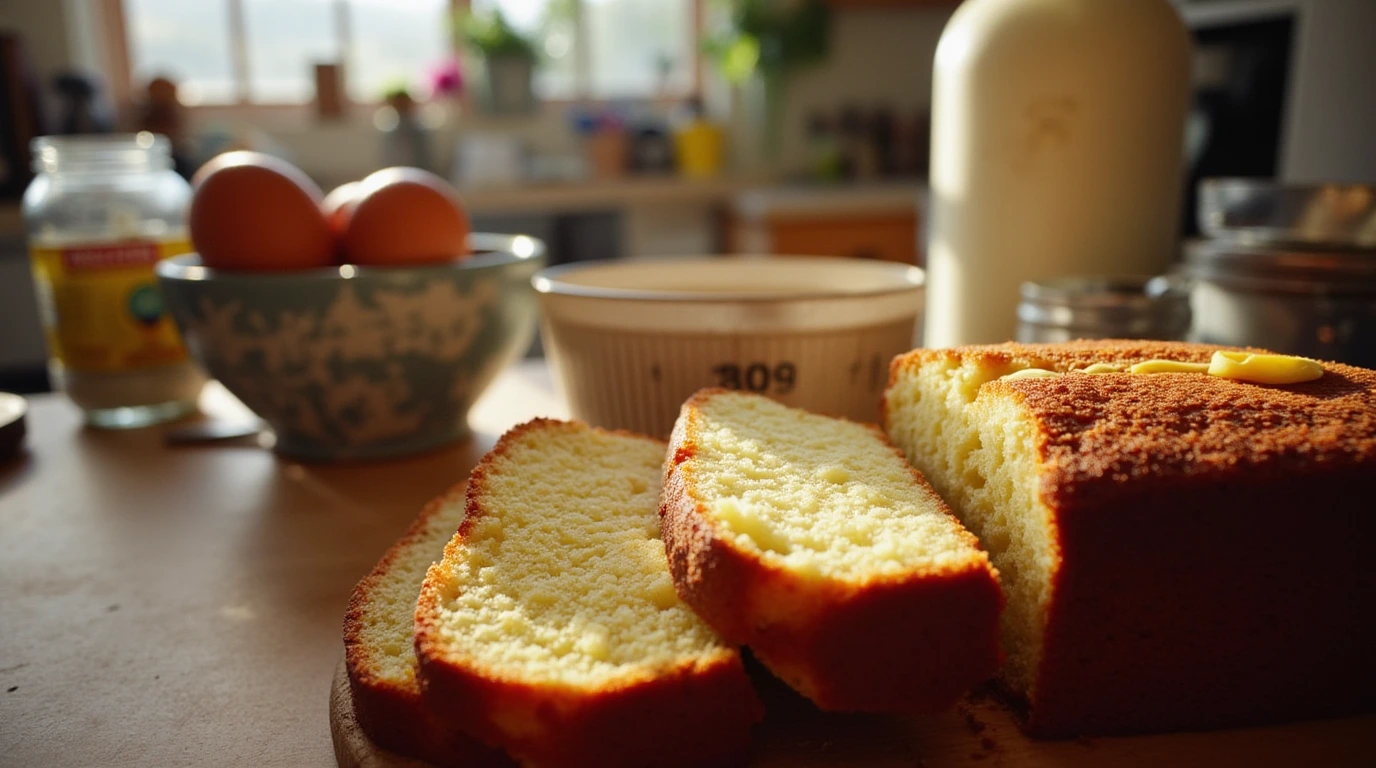 Gluten free pound cake with sour cream