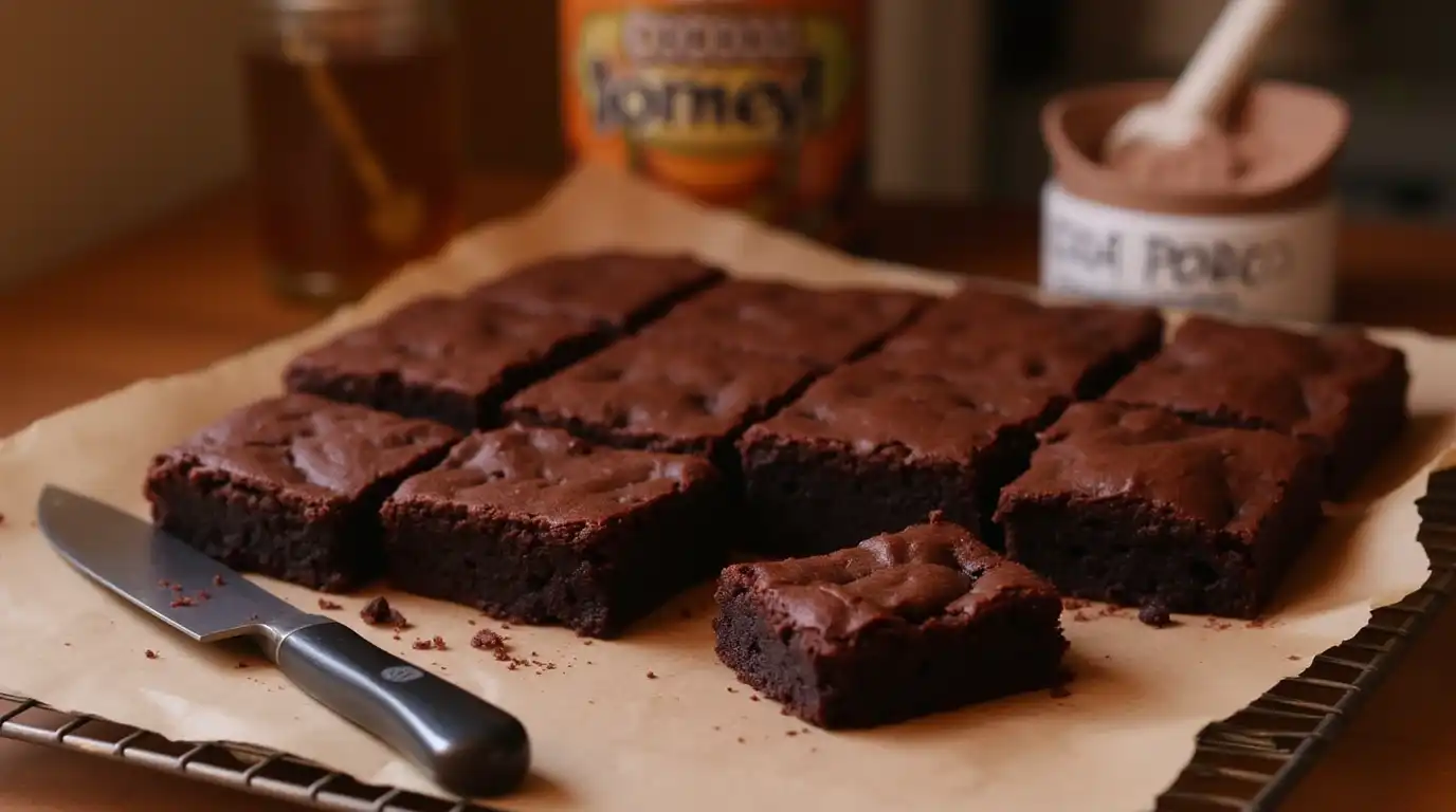 almond flour brownies with honey 2- Fudgy Almond Flour Brownies with Honey