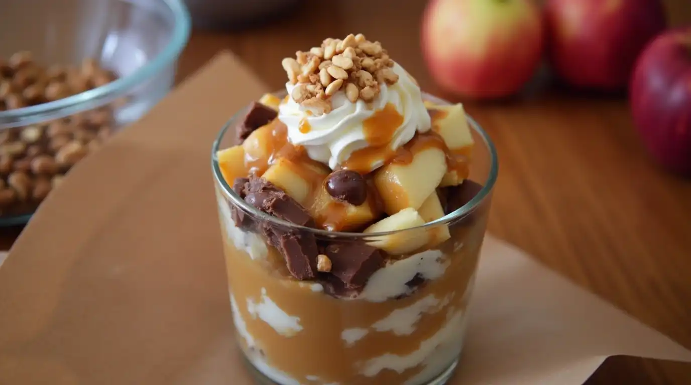 gluten free apple Snickers salad